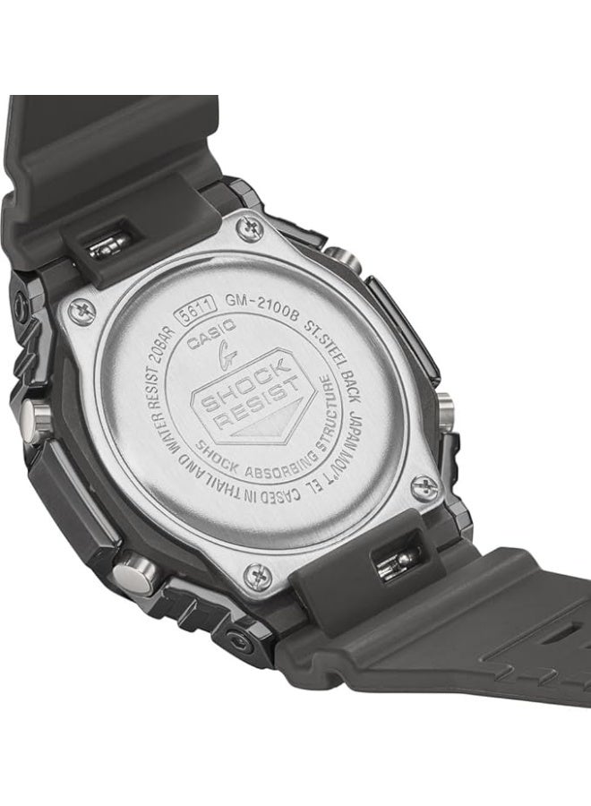 جي شوك ساعة رجال ج-شوك بقرص تناظري ورقمي من الراتنج GM-2100B-4ADR - Image 3