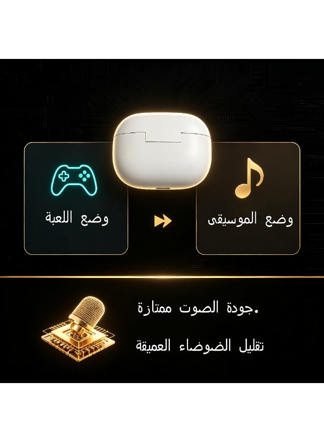 Monster 【In‑ear True Wireless Earbuds】Wireless earbuds with ultra‑long battery life, dual‑mode for gaming/music, IP54 dust and water resistance, ANC/ENC deep noise reduction ‑49+3db, ergonomic, compact and comfortable. - Image 5