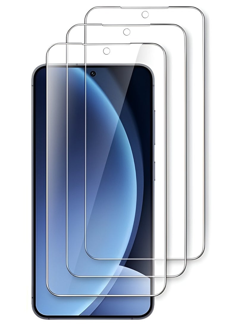 BORTONY Samsung Galaxy S25 Plus Tempered Glass Film Ultra Thin HD Glass Film 3-Pack Compatible Fingerprint ID HD Clear For Samsung Galaxy S25 Plus 5G