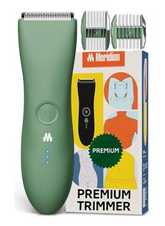 Meridian The Trimmer Premium - Genuine Electric Body And Hair Shaver Kit, 1 Replacement Blade - Cordless, Waterproof and Rechargeable, For Men And Women, Sage  - Image 1
