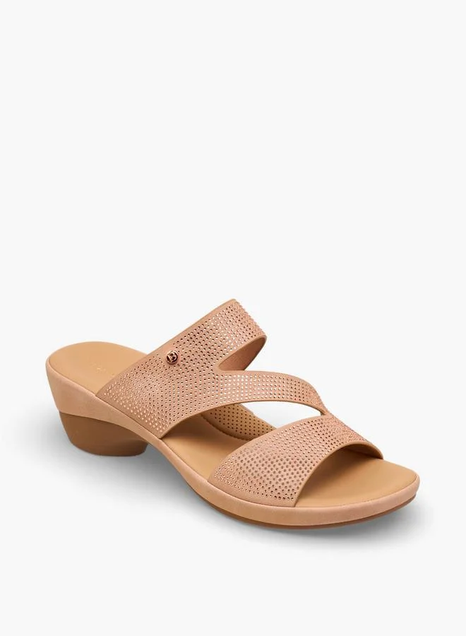 Flora Bella By Shoexpress PINK Women Slip On Block Heels for Women | Best Price UAE