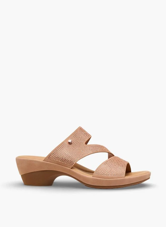 Flora Bella By Shoexpress PINK Women Slip On Block Heels for Women | Best Price UAE