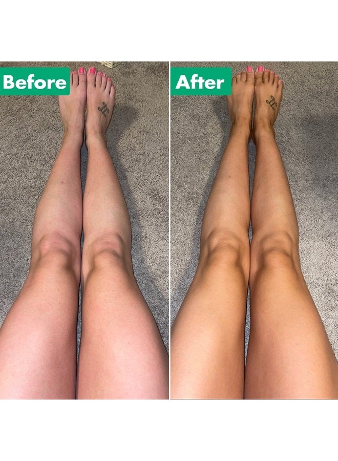 Beauty by Earth Self Tanner Face & Body - With Organic Aloe Vera & Shea Butter, Sunless Tanning Lotion, Bronzer Buildable Light, Medium or Dark Tan, Fake Tan Self Tanners Best Sellers, 7.5oz (body) 3oz (face) - Image 5