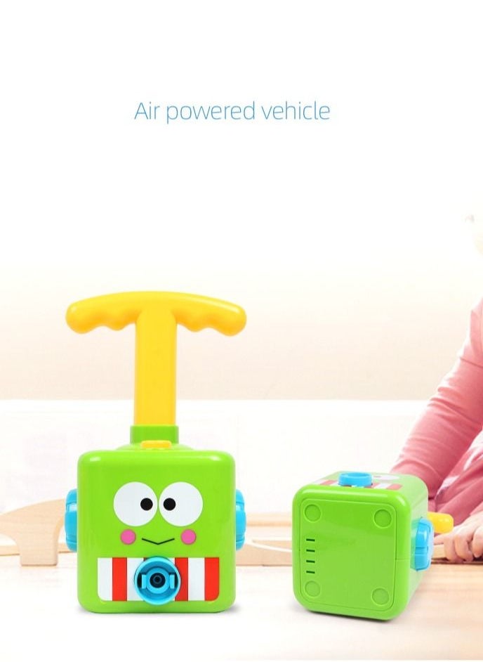 Soofam Balloon Launcher Car Toy Set, Balloon Car Toy with Pump, Balloon Powered Car Balloon Launcher Toy, Gifts for Kids (Little Frog)  - Image 2
