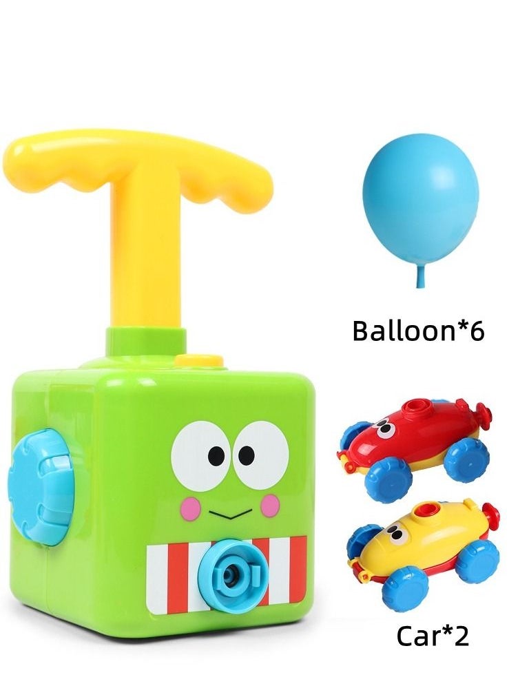 Soofam Balloon Launcher Car Toy Set, Balloon Car Toy with Pump, Balloon Powered Car Balloon Launcher Toy, Gifts for Kids (Little Frog)  - Image 3