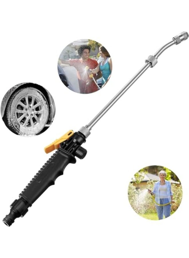 Generic Boolygo Car Wash Maintenance High Pressure Power Water Gun Washer Water Jet Garden Hose Wand Nozzle Sprayer Spray Cleaning Tool For Gutter Patio Car Pet Window (Black)  - Image 1