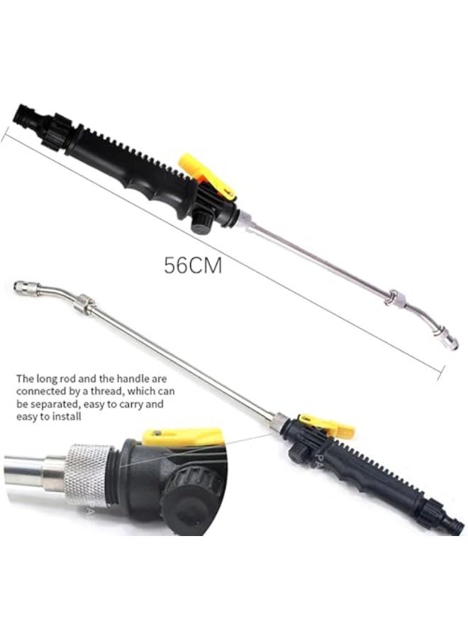 Generic Boolygo Car Wash Maintenance High Pressure Power Water Gun Washer Water Jet Garden Hose Wand Nozzle Sprayer Spray Cleaning Tool For Gutter Patio Car Pet Window (Black)  - Image 2