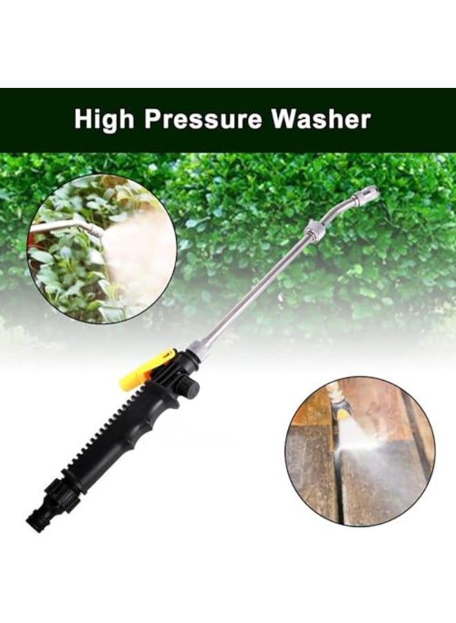 Generic Boolygo Car Wash Maintenance High Pressure Power Water Gun Washer Water Jet Garden Hose Wand Nozzle Sprayer Spray Cleaning Tool For Gutter Patio Car Pet Window (Black)  - Image 5