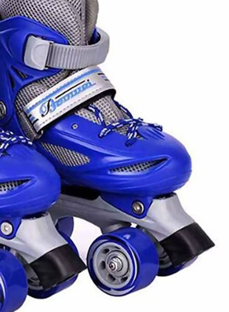 AGD Skates Shoes for Beginners Four-wheel Adjustable Skate Shoes with Built-In Adjusters Indoor Outdoor Fitness Skates Roller Boots for Boys & Girls S:(31-34cm) - Image 4
