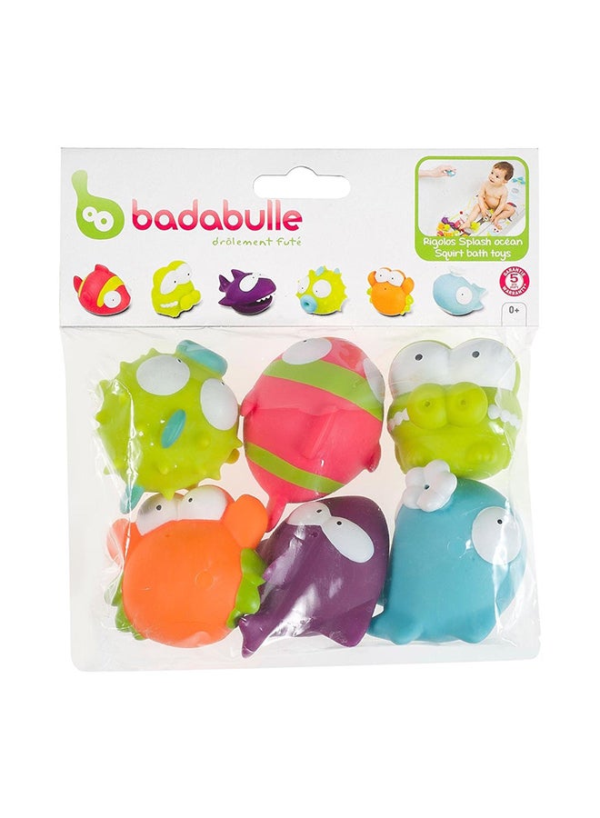 Badabulle Ocean Animals Bath Toys X6, 0 Months + - Image 2