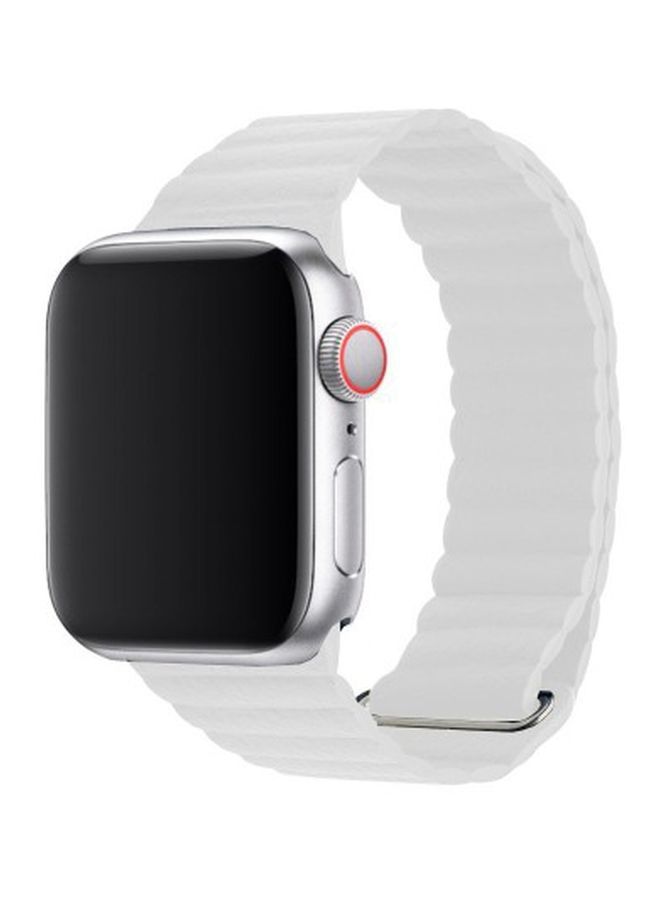 NIBEMINENT Henlein Series Replacement Band For Apple Watch 42/44mm White - Image 1