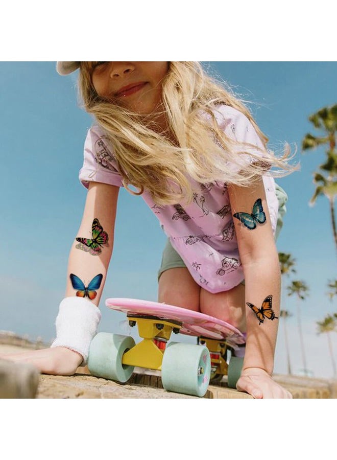 CHARLENT Butterfly Tattoos for Women Girls - 120 PCS Realistic 3D Butterfly Temporary Tattoos for Party Favors Decoration - Image 3