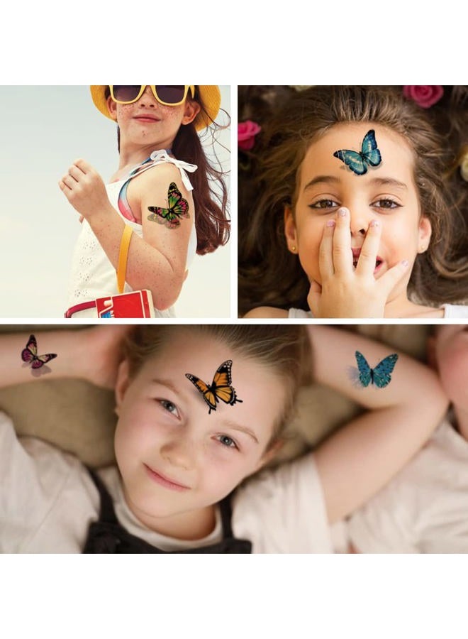 CHARLENT Butterfly Tattoos for Women Girls - 120 PCS Realistic 3D Butterfly Temporary Tattoos for Party Favors Decoration - Image 5