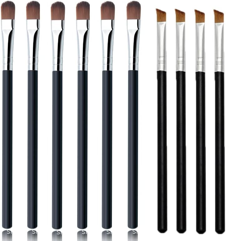 Eyeshadow Applicator Set 10pcs Eyeshadow Brushes Blending Brush Eyeliner Brush for Makeup Cream Powder Highlighter