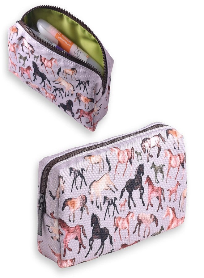 LParkin Horse Large Capacity Pencil Case, Horses Gifts for Horse Lovers, Small Pencil Bags with Zipper for School, Office Stationery Organizer Cosmetic Bag Coin Pouch Back to School Supplies - Image 1