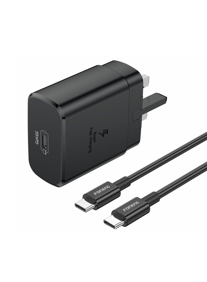 FONENG PD45W fast charging protocol, GaN solution 45W high power, low temperature fast charging, fast charging full protocol, intelligent control chip safe fast charging without damaging the machine, support laptop fast charging, support FCP SCP AFC DCP QC3.0 PD2.0 PD3.0 (45WPPS QC4.0+) and other fast charging protocols. Best for Travel - Image 1