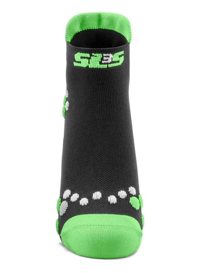 SLS3 Low Cut Running Socks for Men & Women, 3 Pairs Breathable Moisture Wicking Athletic Socks with Anti Blister Tabs, Cushioned & Padded Women Mens Socks for Marathon Triathlon - Black, Multicolor, L - Image 3