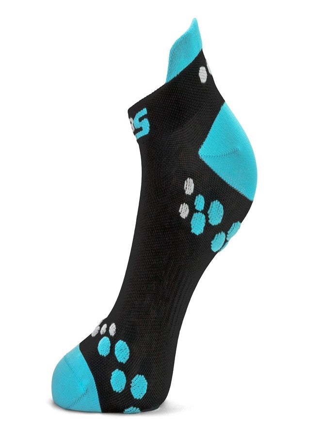 SLS3 Low Cut Running Socks for Men & Women, 3 Pairs Breathable Moisture Wicking Athletic Socks with Anti Blister Tabs, Cushioned & Padded Women Mens Socks for Marathon Triathlon - Black, Multicolor, L - Image 4