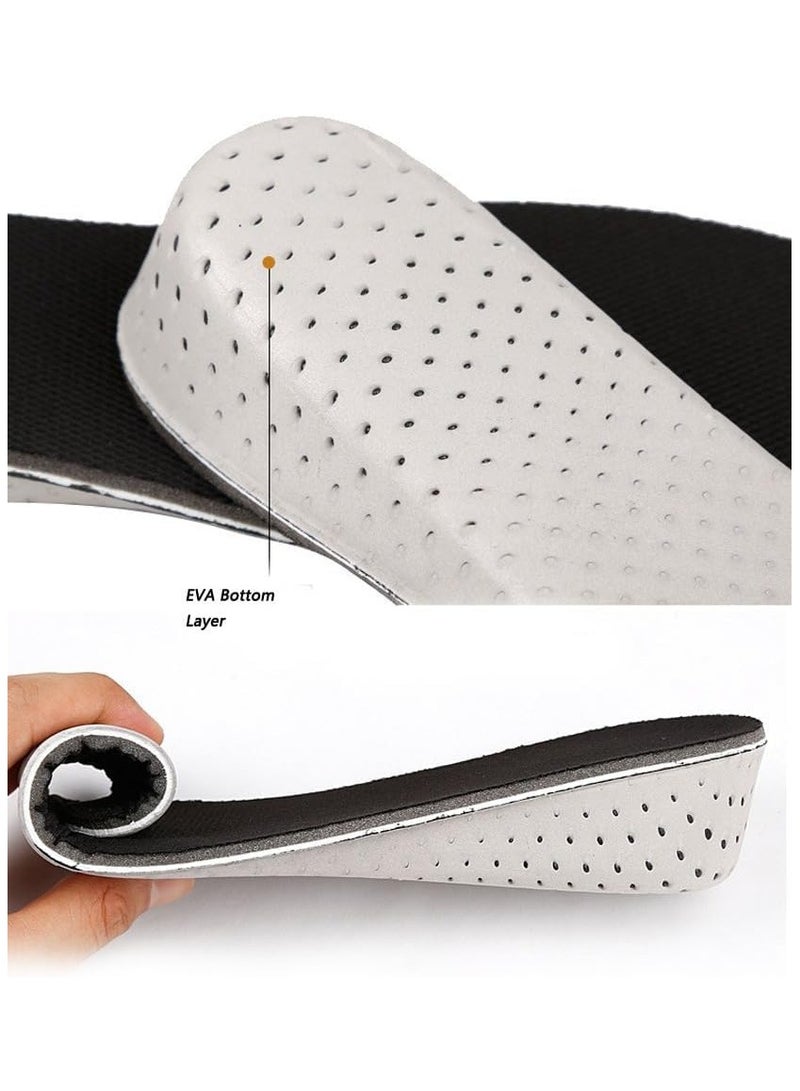 3 Pairs Shoe Insole Height Increasing,Soft Breathable Memory Foam Height Increase Insole for Men Women (1.5cm,2.5cm,3.5cm)