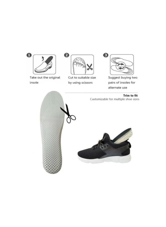 3 Pairs Shoe Insole Height Increasing,Soft Breathable Memory Foam Height Increase Insole for Men Women (1.5cm,2.5cm,3.5cm)
