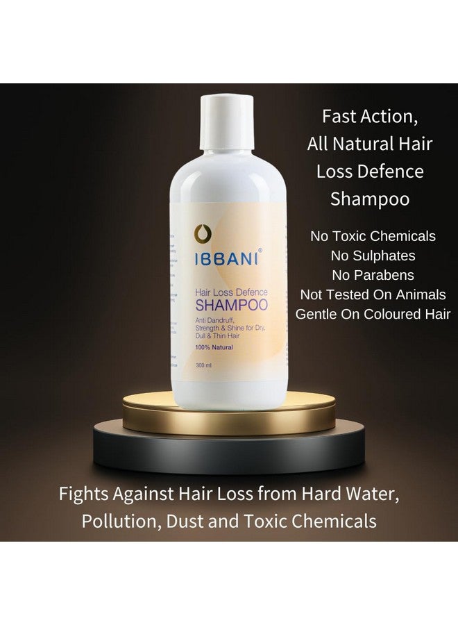 IBBANI Naturals Strengthening and Growth Shampoo For Dry, Dull & Thin Hair - 300 ml | Hair Loss Defence Paraben and Sulphate Free Shampoo for Men and Women - Image 3