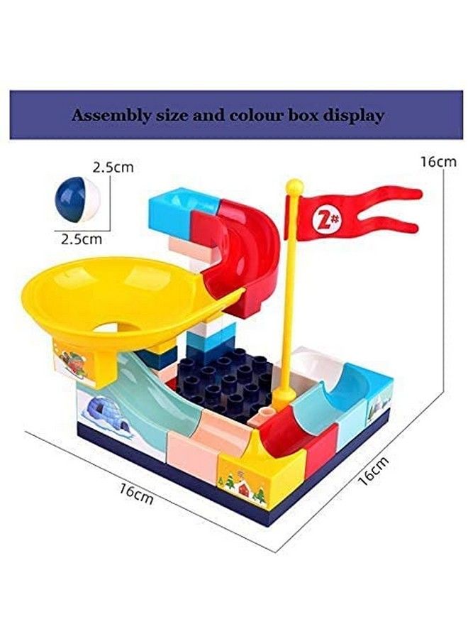 Magicwand Plastic Diy Marble Run Rolling Ball Building Blocks Set For Toddlers (Multicolor) - Image 4