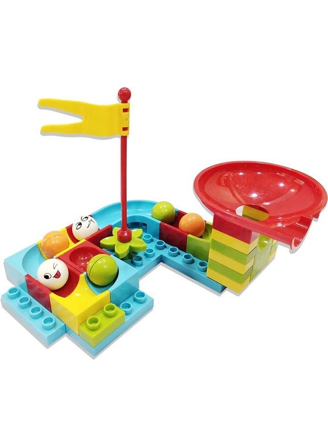 Magicwand Plastic Diy Marble Run Rolling Ball Building Blocks Set For Toddlers (Multicolor) - Image 5