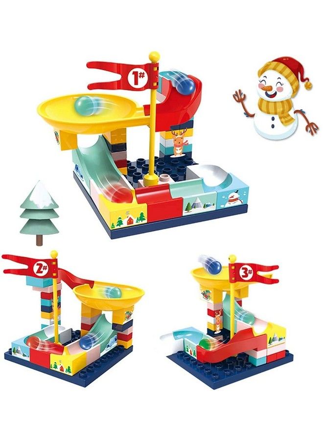 Magicwand Plastic Diy Marble Run Rolling Ball Building Blocks Set For Toddlers (Multicolor) - Image 1