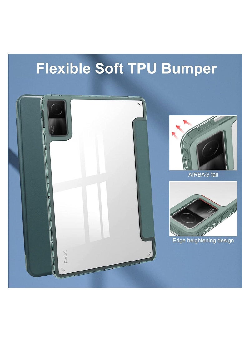Case Compatible with Xiaomi Redmi Pad 10.61 inch 2022 Released Tablet Case, TPU Slim Cover Auto Wake/Sleep Smart Clear Transparent Back Shell - Image 5