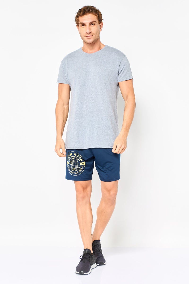 UNDER ARMOUR Men Loose Fit Project Rock Boxing Shorts, Navy - Image 2