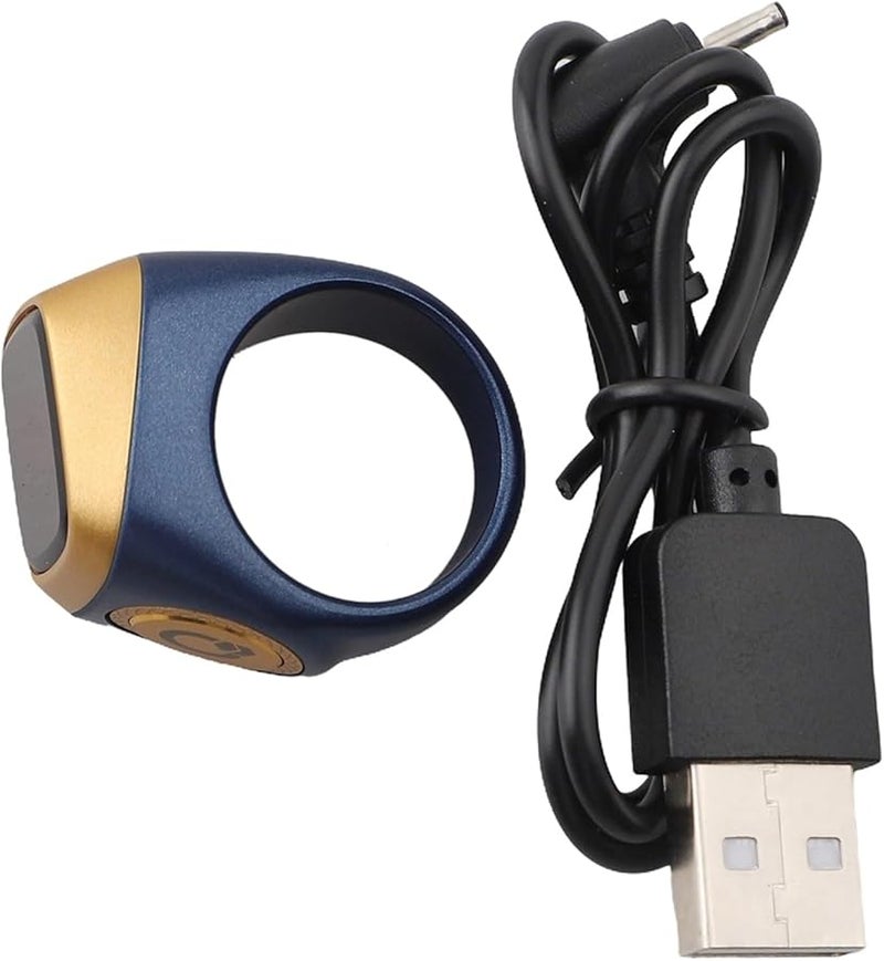 سبحة رقمية مع عداد تذكير بالاهتزاز منبه أذان ساعة 20 ملم أزرق - Image 3