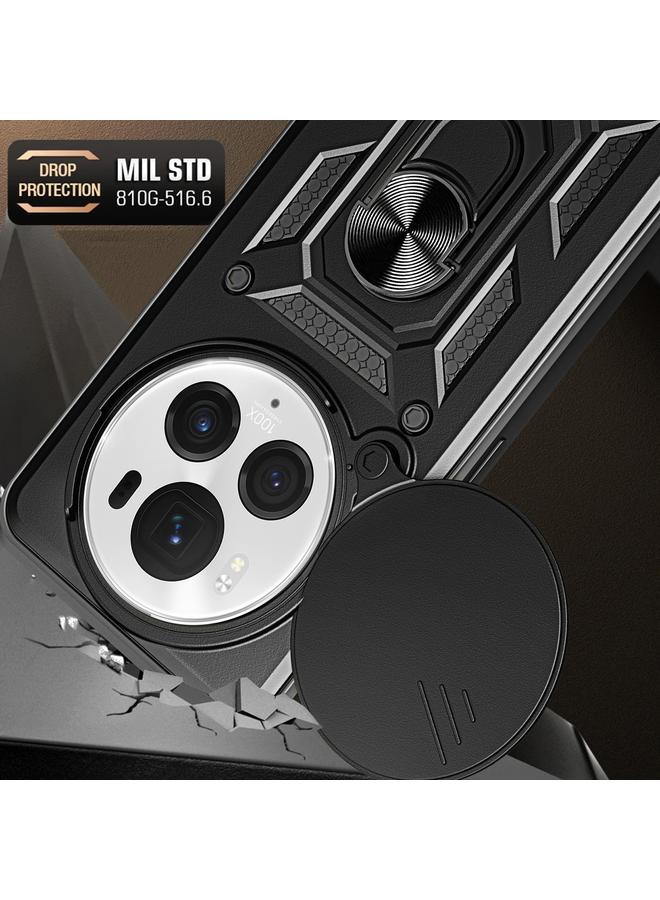 اس-توب جراب لهاتف Honor Magic6 Pro بتصميم غطاء كاميرا منزلق مصنوع من مادة TPU+PC - Image 5