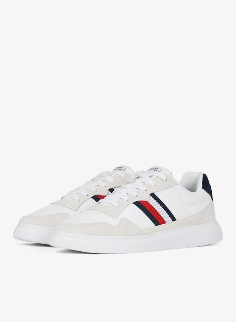 تومي هيلفيغر سنيكرز جلد برباط منخفض