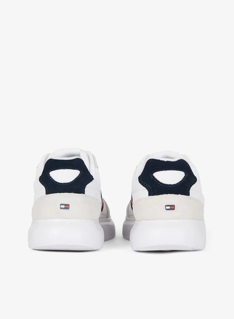 تومي هيلفيغر سنيكرز جلد برباط منخفض
