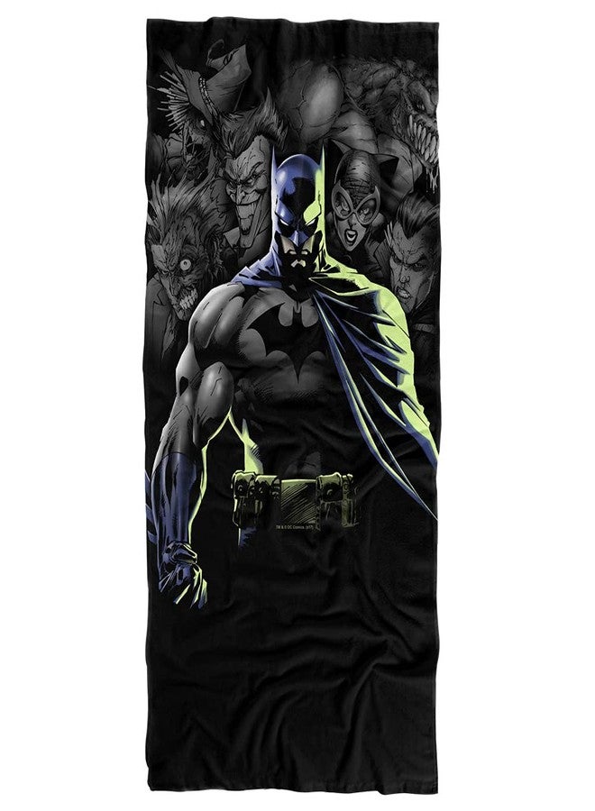 LOGOVISION Batman Villains Unleashed Officially Licensed Beach Towel 30" X 60" - Image 1