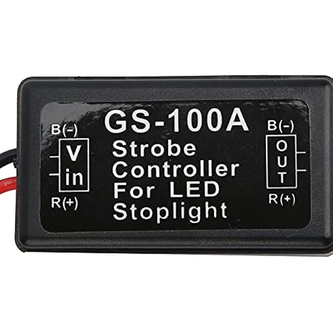 Eujgoov Gs100A Strobe Controller Flasher Module For Led Brake Light Tail Stop Light 1224Vdc - Image 3