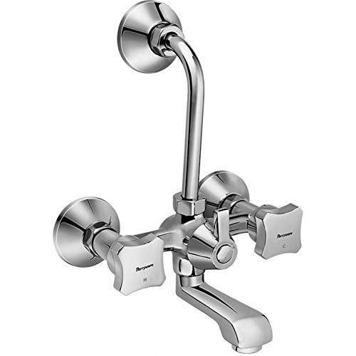 Parryware 2 in 1 Brass Jade Chrome Finish Wall Mixer G0216A1 Silver - Image 1