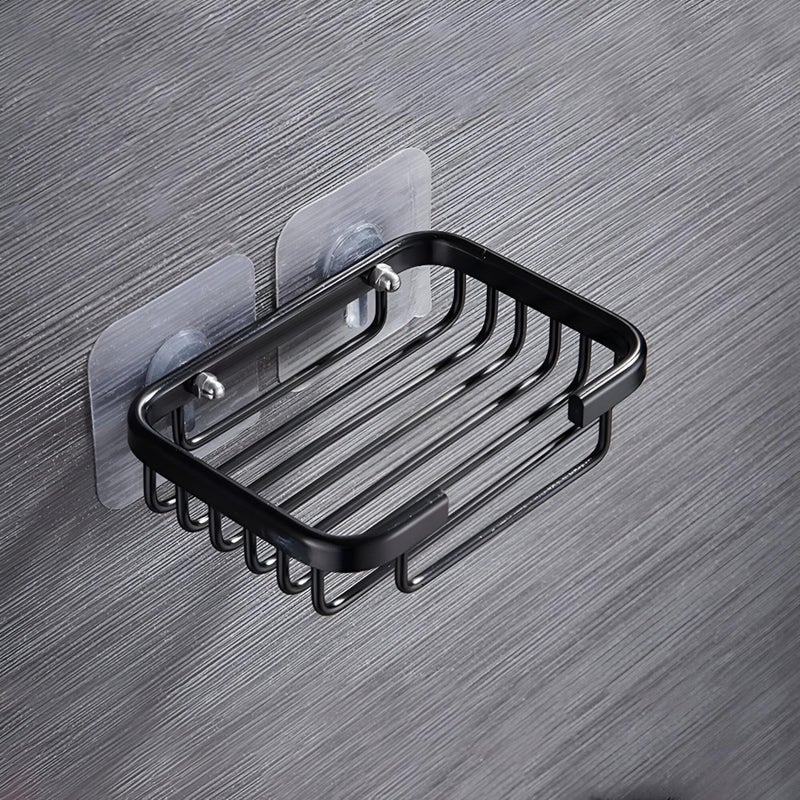 Strong Suction Soap Tray - Metal Holder for Shower, Ideal for Keeping Soap Dry and Organized (1 piece of the color shown) - Image 1
