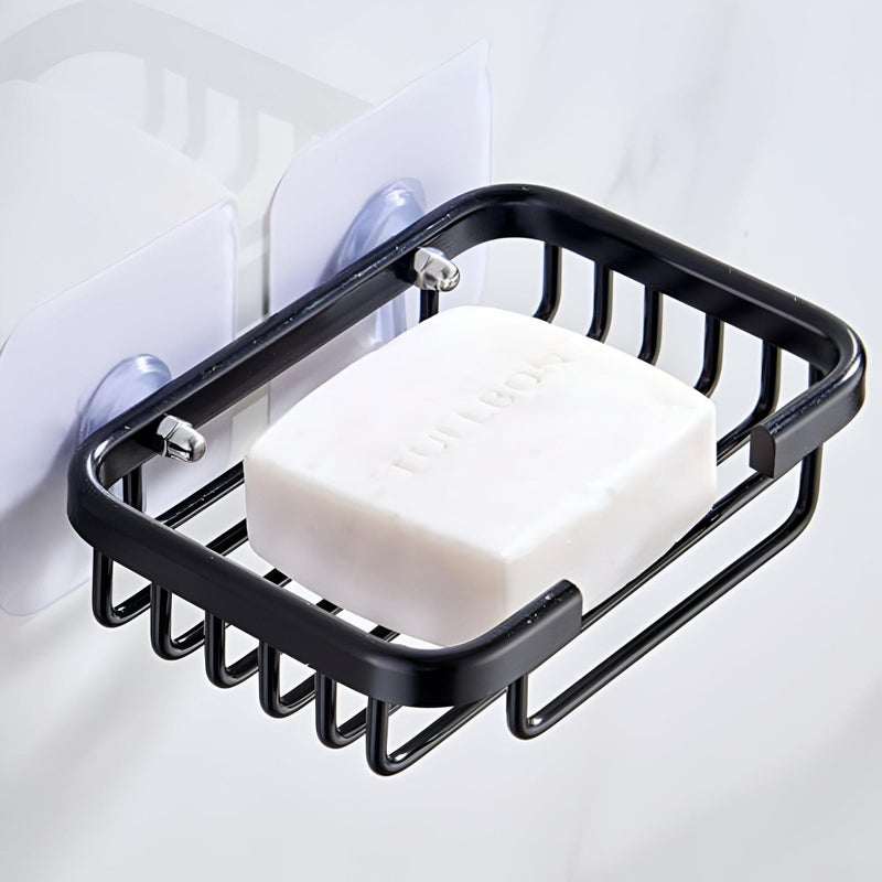 Strong Suction Soap Tray - Metal Holder for Shower, Ideal for Keeping Soap Dry and Organized (1 piece of the color shown) - Image 3
