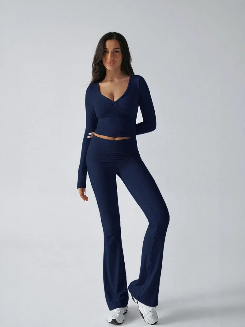 أوجيدر Navy Blue Tshirt And Legging Co Ord Set
