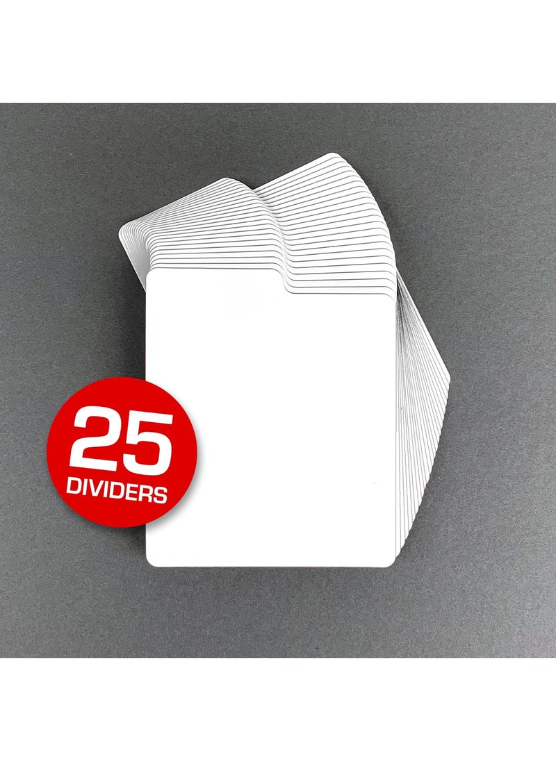 BCW BCW Compact Disc Dividers  HighDensity Polyethylene Plastic with WriteOn Index Tabs  Ideal for Organizing and Sorting CD Collections  Archival Quality Durable Precision Cut Pack of 25  - Image 2