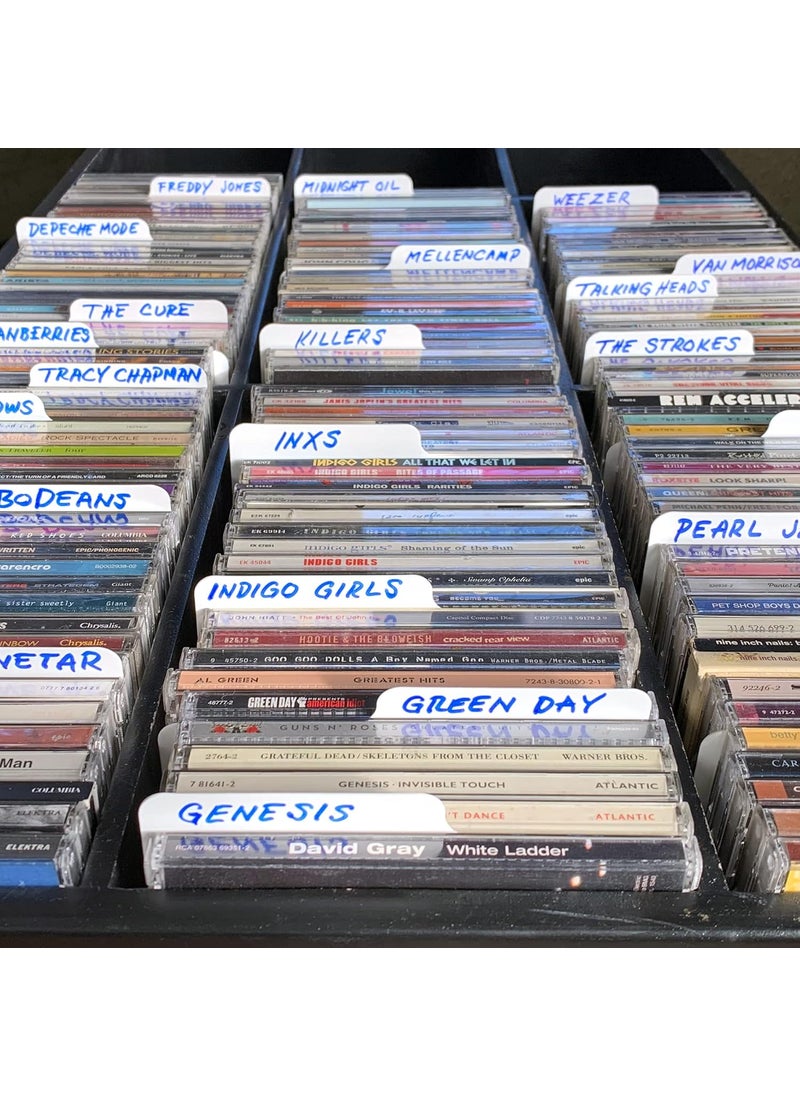 BCW BCW Compact Disc Dividers  HighDensity Polyethylene Plastic with WriteOn Index Tabs  Ideal for Organizing and Sorting CD Collections  Archival Quality Durable Precision Cut Pack of 25  - Image 5