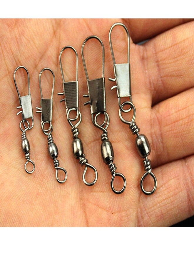 GREATFISHING 200pc Barrel Swivel with Safety Snap Interlock Snaps 100% Stainless Steel - Image 4