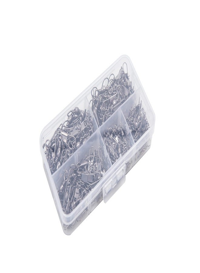 GREATFISHING 200pc Barrel Swivel with Safety Snap Interlock Snaps 100% Stainless Steel - Image 5