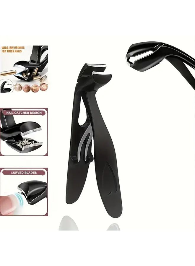 Long Handle Curved Tip Nail Clippers For Thick Hard Toenails Elderly Nail Care - Image 2