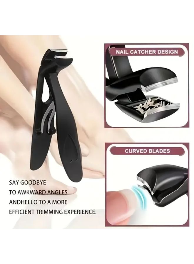 Long Handle Curved Tip Nail Clippers For Thick Hard Toenails Elderly Nail Care - Image 3