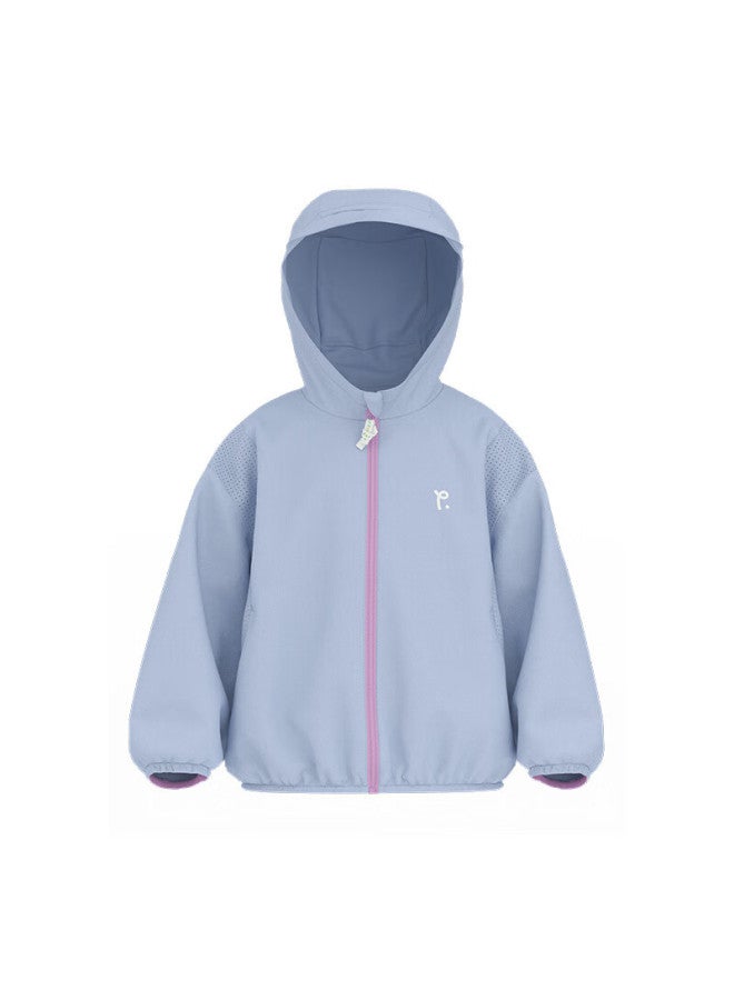 Papapapa Summer New Parent-child Sun Protection Jacket Lightweight Breathable Gray - Adult 165 CM