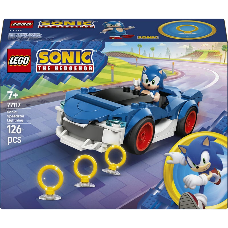 LEGO Sonic the Hedgehog Sonic: Speedster Lightning Toy 77117 (Age 7+, 126 Pieces) - Image 2