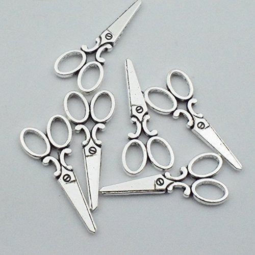 iloveDIYbeads Sewing Charms Collection-100g About (60-65pcs) Antique Silver Craft Supplies Sewing Charms Pendants for Crafting, Jewelry Findings Making Accessory for DIY Necklace Bracelet (M003) - Image 4