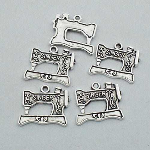 iloveDIYbeads Sewing Charms Collection-100g About (60-65pcs) Antique Silver Craft Supplies Sewing Charms Pendants for Crafting, Jewelry Findings Making Accessory for DIY Necklace Bracelet (M003) - Image 5